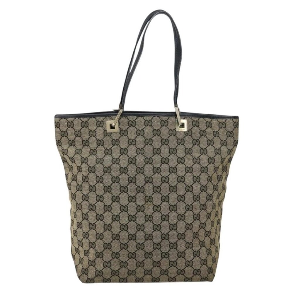 GUCCI GG Canvas Tote Bag Navy Gold 002 1098 3444 Auth ep11540 - Picture 2 of 16
